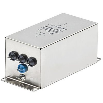 Filtr 3-fazowy z przewodem neutralnym 440 V AC, 6 A, FN354-6-05