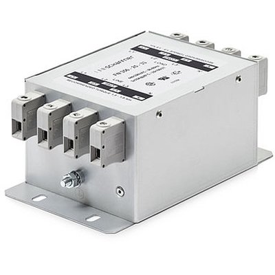 Filtr 3-fazowy z przewodem neutralnym 440 V AC, 100 A, FN356-100-34