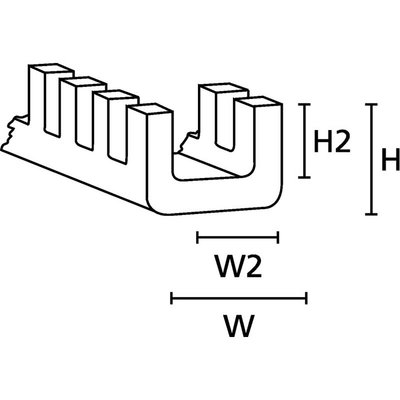 Profil osłonowy, PE, 251-10209 - schemat