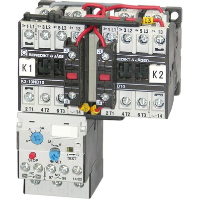 Układ rewersyjny 3P, 24 V AC, 62 A, 30 kW, K3WU62 24