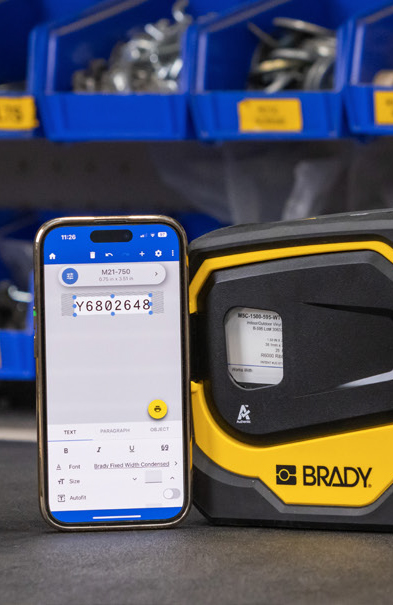 Express Labels - mobilna aplikacja Brady do projektowania etykiet na smartfonie i drukarkach przenośnych