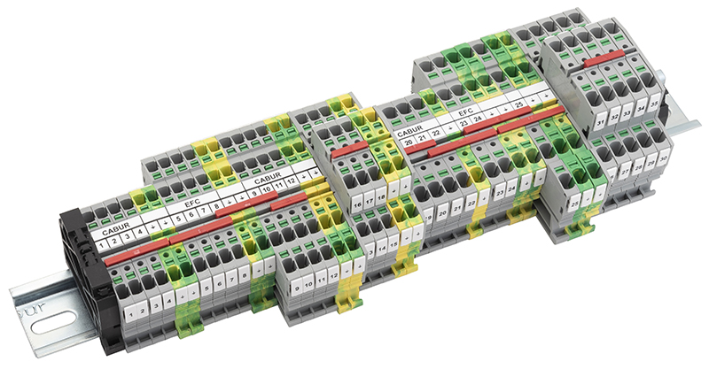 Złączki na szynę DIN Cabur - niezawodność w rozdzielnicach przemysłowych