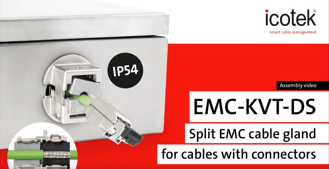 Dławnica kablowa dzielona EMC-KVT-DS | Montaż | icotek