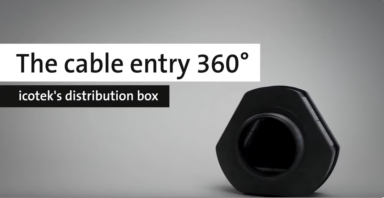 System wprowadzania kabli Split 360° dla kabli ze złączami i bez | DB Distribution Box | icotek