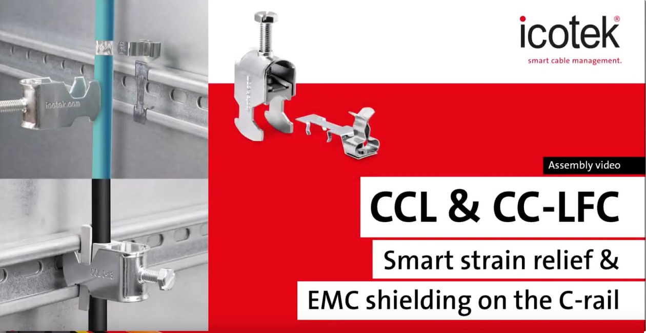 Klamra uziemiająca EMC | CC-LFC i CCL | Montaż | icotek