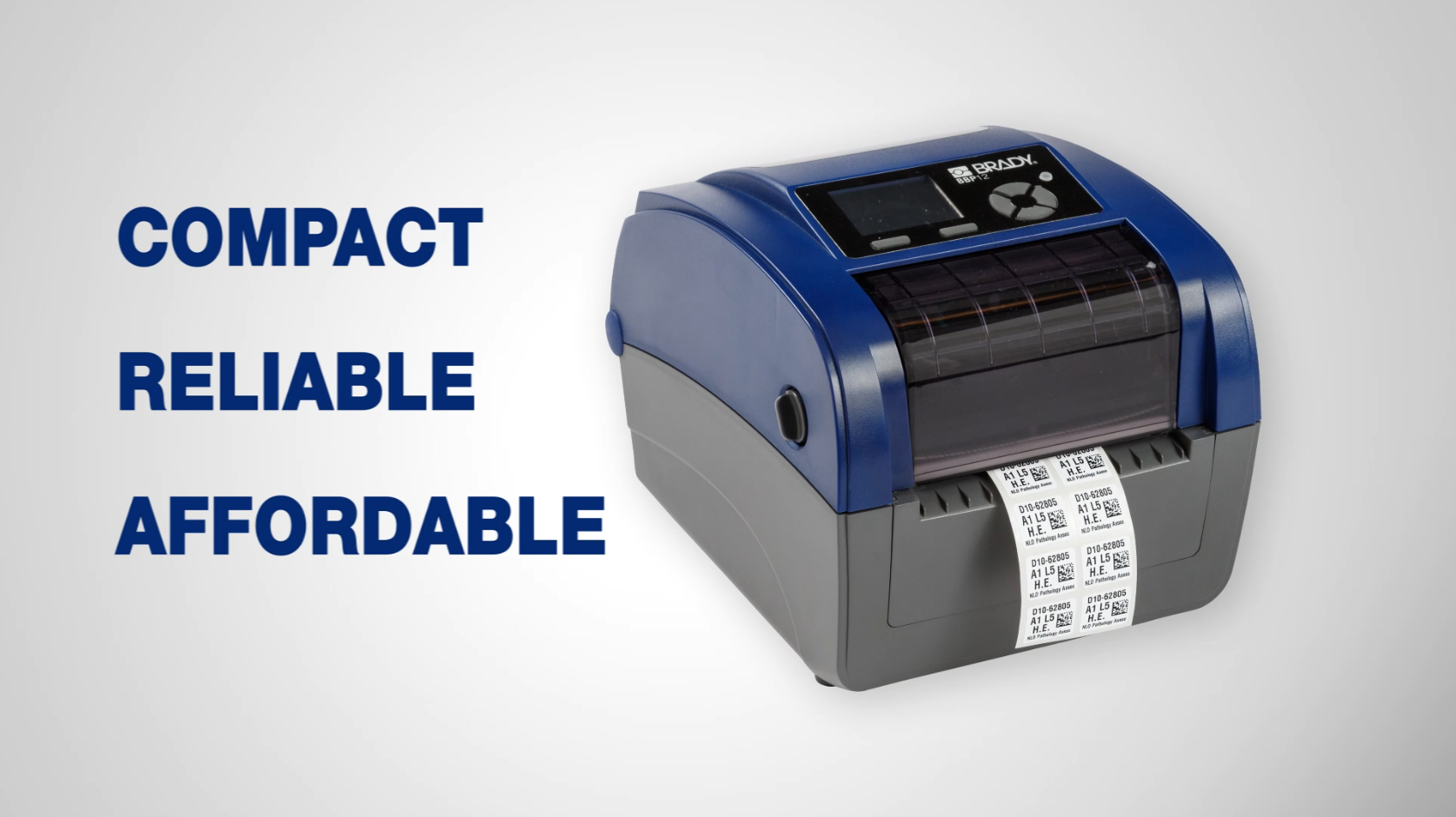 BRADY BBP12 – kompaktowa drukarka termotransferowa 600 dpi (do 110 mm)