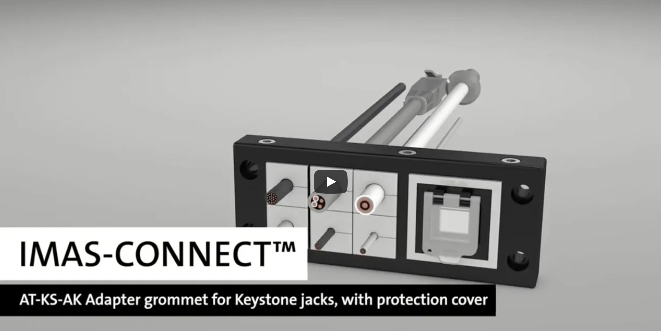 Adapter Icotek AT-KS-AK - przewody i złącza Keystone w jednym systemie