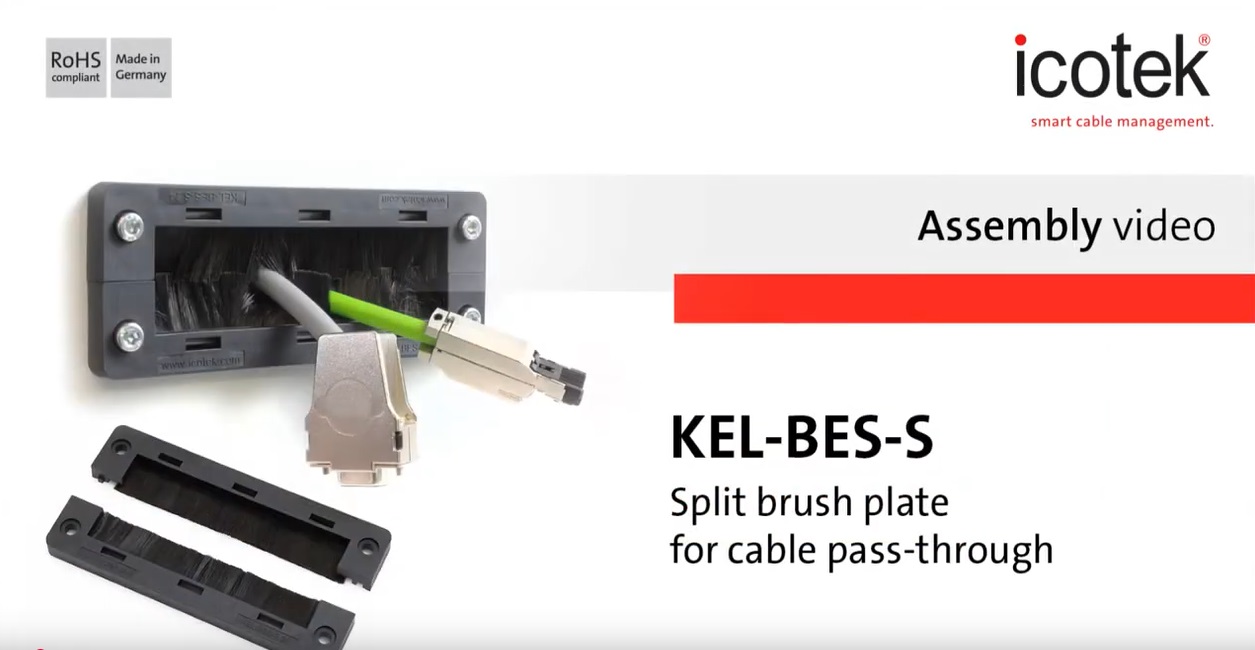 Przepust kablowy szczotkowy KEL-BES-S | icotek