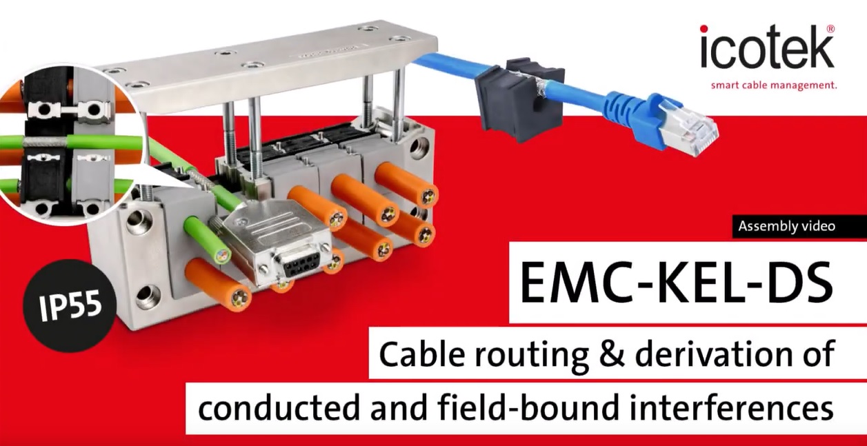 System wprowadzania kabli EMC do kabli ze złączami, IP55 | EMC-KEL-DS | Montaż | icotek