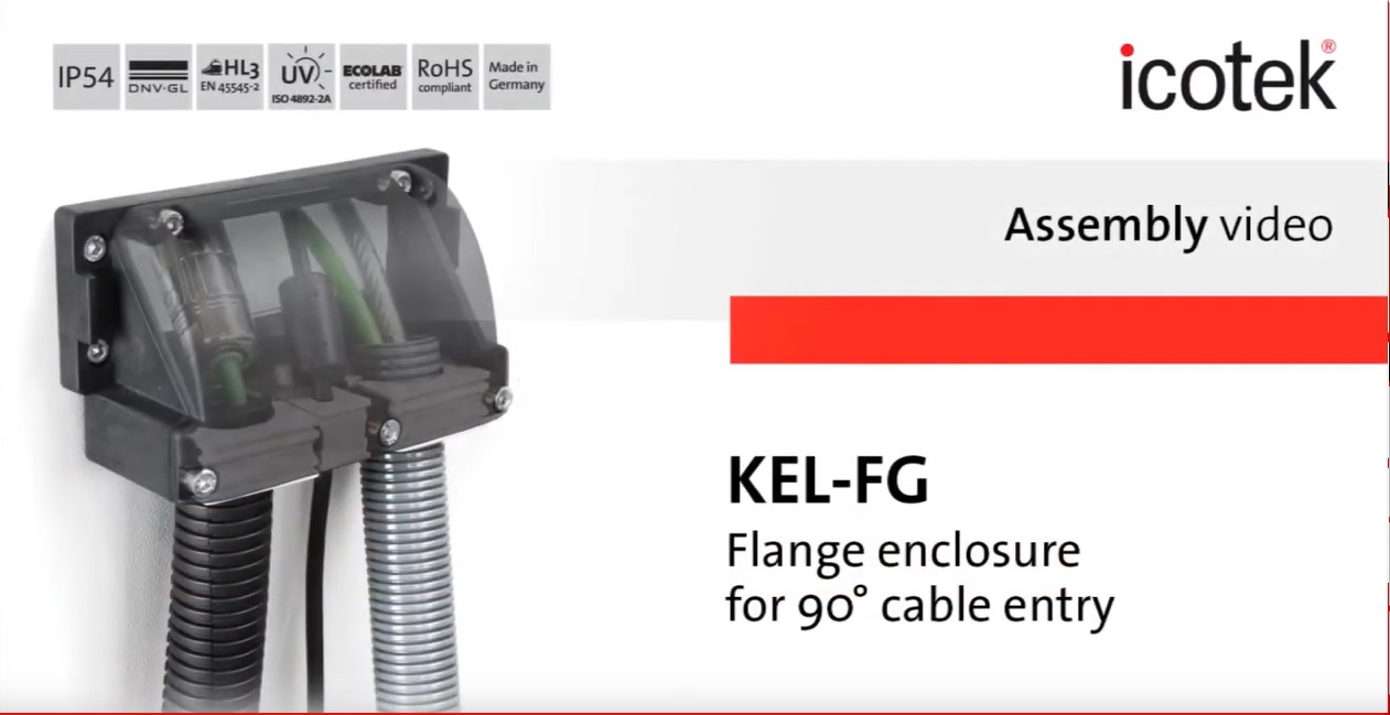 Rama kołnierzowa 90° KEL-FG | Montaż | icotek