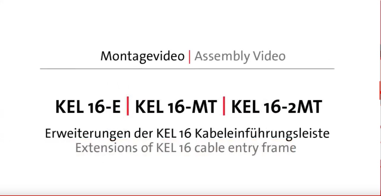 Rama przepustowa KEL 16-E/-MT/-2MT | Montaż | icotek