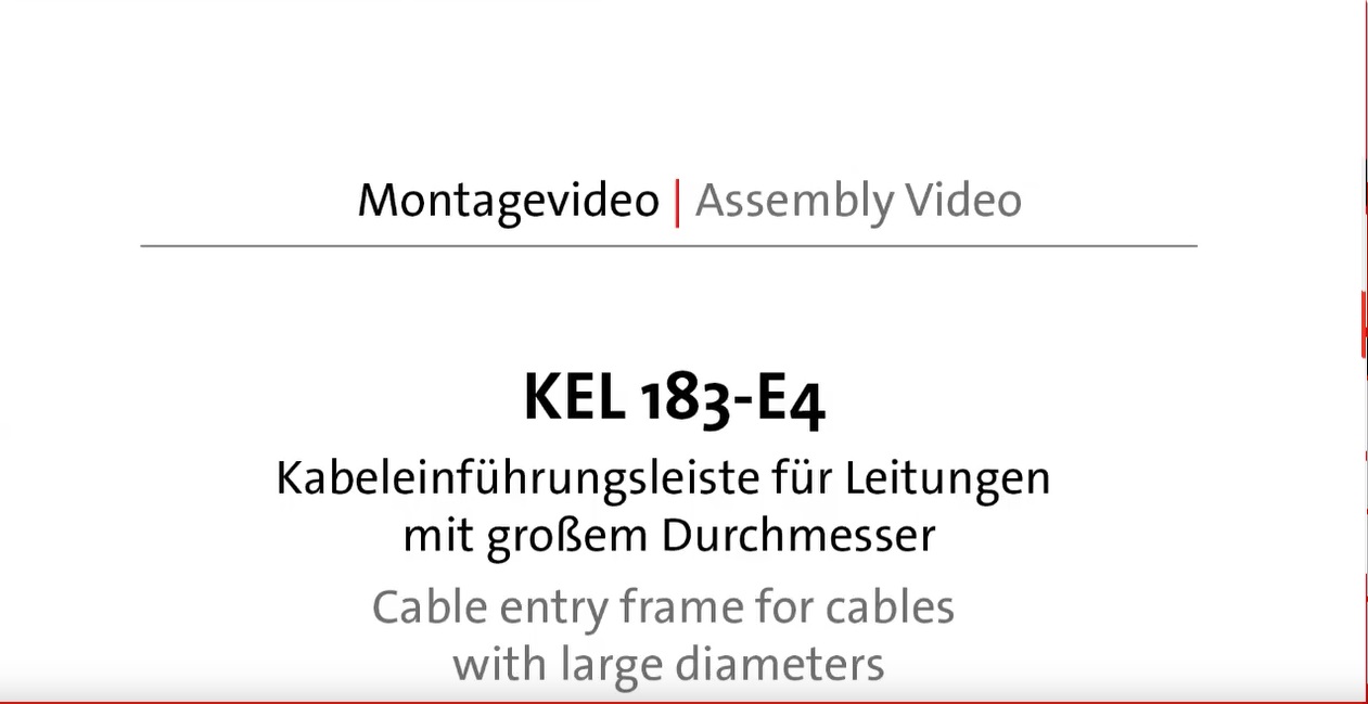 Rama przepustowa KEL 183-E4 | Montaż | icotek