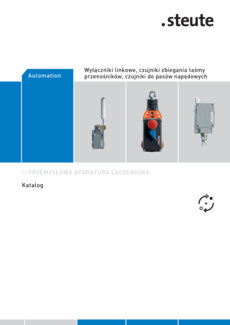 Wyłączniki linkowe, czujniki zbiegania taśm, czujniki do pasów napędów