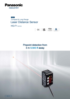 Laserowe czujniki odległości - seria HG-F1
