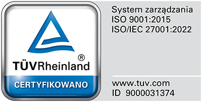 Logo ISO-9001 oraz ISO-27001