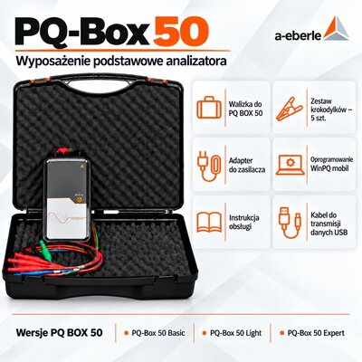 Przenośny analizator parametrów jakości energii PQ-Box 50, Basic, R0