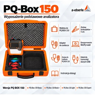 Przenośny analizator parametrów jakości energii PQ-Box 150, B3, Basic, R0
 - zdjęcie dodatkowe
