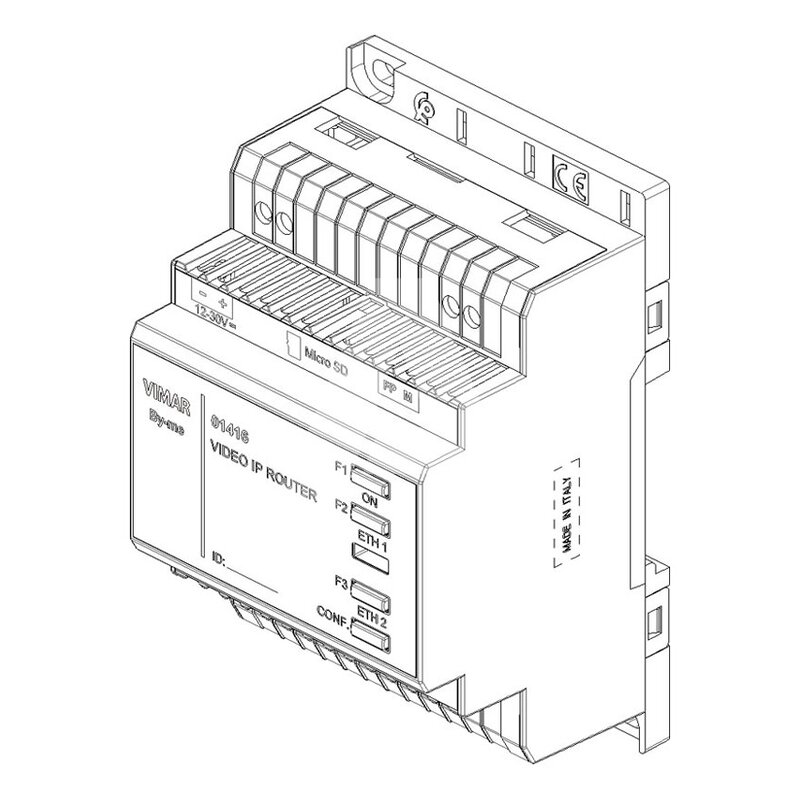 Bramka wideodomofonowa IP, 01416 - schemat