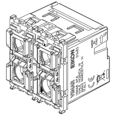 4-przyciskowe sterowanie KNX, 01483 - schemat