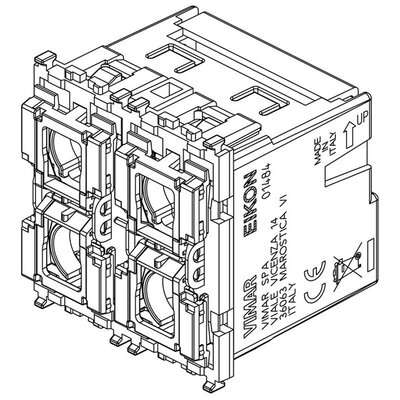 4-przyciskowe sterowanie KNX, 01484 - schemat