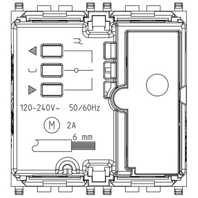 4-przyciskowe sterowanie KNX, 01482 - schemat tył