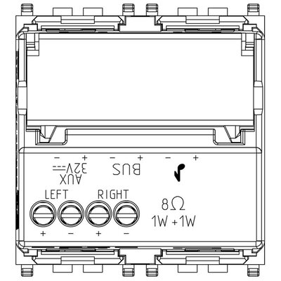 4-przyciskowe sterowanie KNX, 01484 - schemat tył