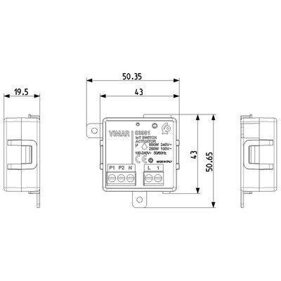 Moduł sterujący IoT, 3981 - wymiary