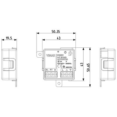 Moduł sterujący IoT, 03982 - wymiary