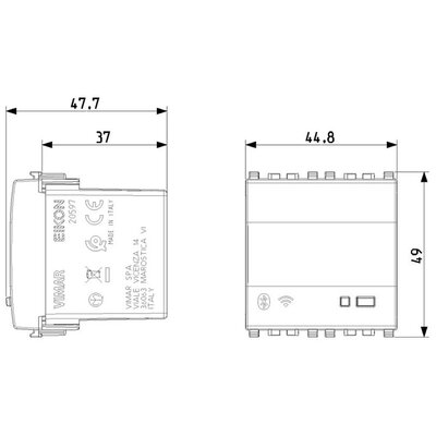 Bramka automatyki, 20597.N - wymiary