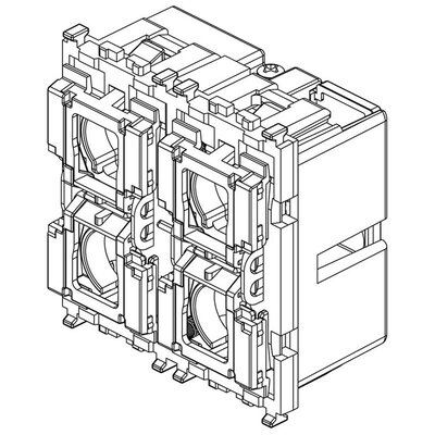 4-przyciskowe sterowanie KNX, 01580 - schemat