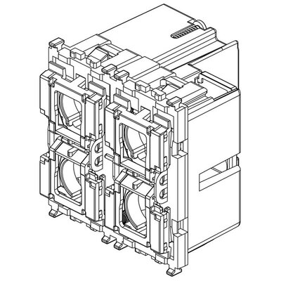 4-przyciskowe sterowanie KNX, 01582 - schemat