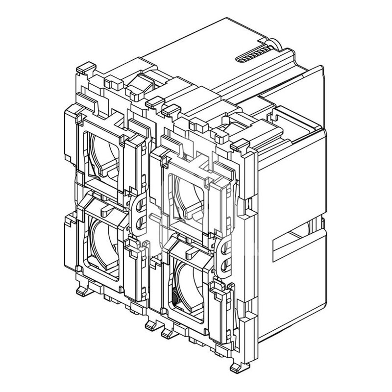 4-przyciskowe sterowanie KNX, 01582 - schemat