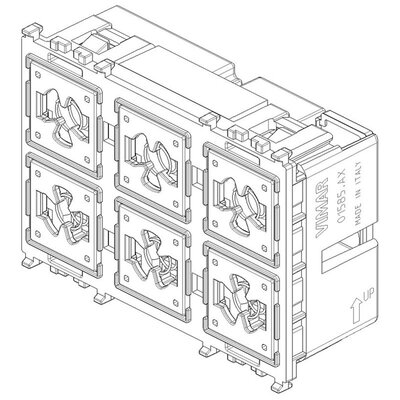6-przyciskowe sterowanie KNX, 01585.AX - schemat