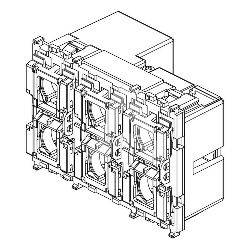 6-przyciskowe sterowanie KNX, 01586 - schemat