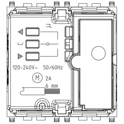 4-przyciskowe sterowanie KNX, 01582 - schemat tył