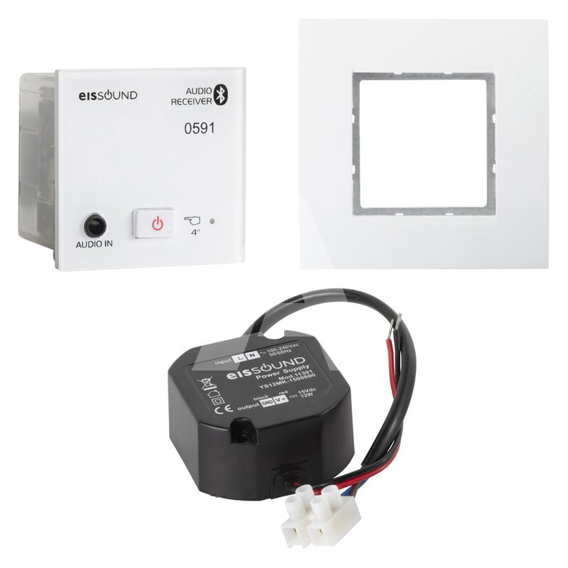 Odbiornik Bluetooth, montowany w ścianę, biały 52907