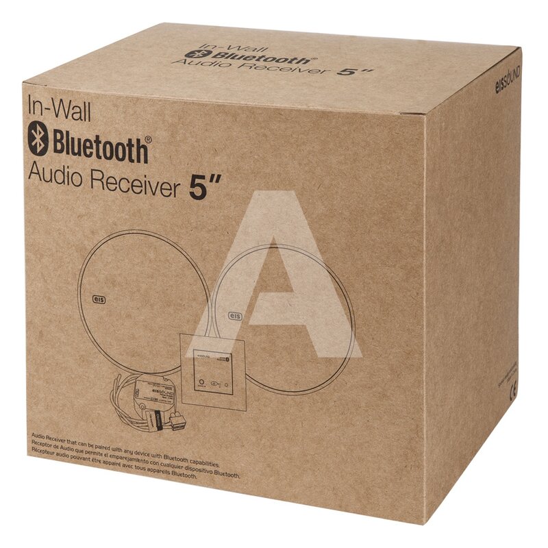 Odbiornik Bluetooth, montowany w ścianę, biały z głośnikami 5'', 52909