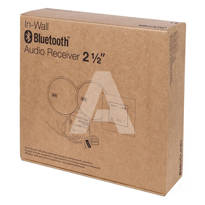 Odbiornik Bluetooth, montowany w ścianę, biały z głośnikami 2,5'', 52908