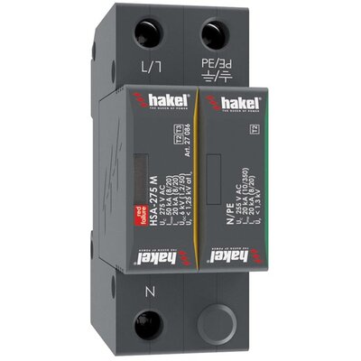 Ogranicznik przepięć 50 kA, typ 2+3, 1P+N, HSA-275/1+1 M