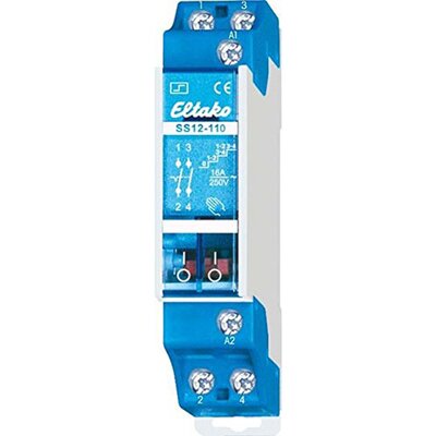 Przekaźnik bistabilny 1 + 1xNO, 12 V AC, SS12-110-12V
