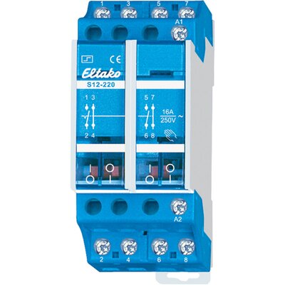 Przekaźnik bistabilny 2xNO + 2xNC, 230 V AC, S12-220-230V