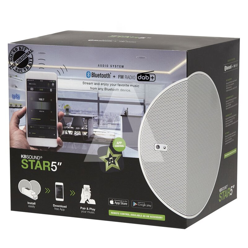 Zestaw radiowy do zabudowy, KBSOUND STAR 5'' DAB, 50808

