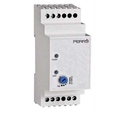 Elektroniczny regulator poziomu, zasilanie 230 V AC, montaż na szynie DIN, IP20