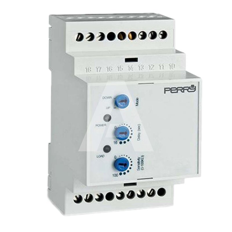 Elektroniczny regulator poziomu, zasilanie 24, 117 i 230 V AC, montaż na szynie DIN, IP20, wersja rozszerzona
