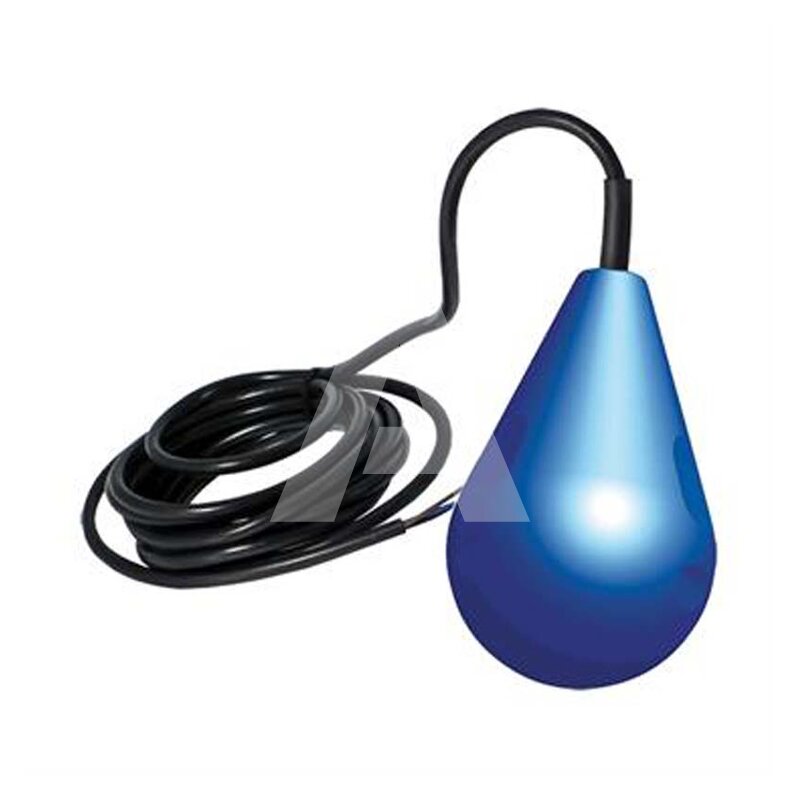 Pływający regulator poziomu dla wody brudnej (ścieki), kabel PVC 3x1, długość 10 m, kąt przełączania ±10°