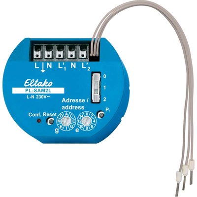 Przekaźnik Powerline włącz / wyłącz 230 V AC - 2 kanały