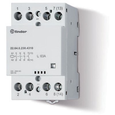 Stycznik instalacyjny 12 V DC/AC (50-60 Hz), 4xNO, 22.64.0.012.4310