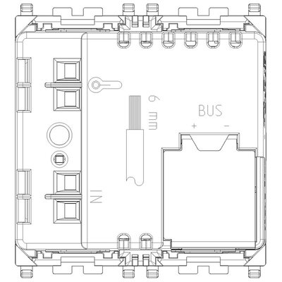 Termostat do automatyki, 02971.M - schemat tył