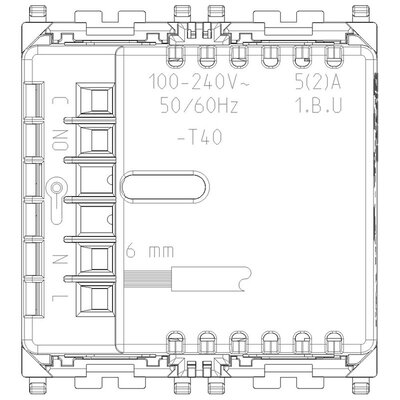 Termostat IoT 02973.N - schemat tył