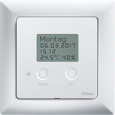 Bezprzewodowy termostat z higrostatatem, zegarem i wyświetlaczem Tap-radio®, seria 55, TF-UTH